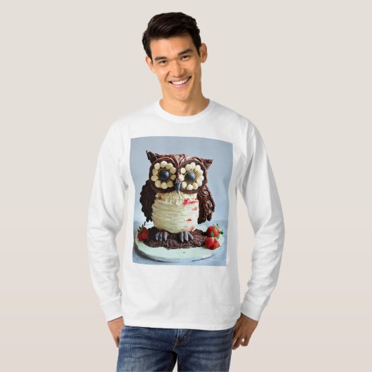 Natuurlijke Uil T-shirt (Voorkant volledig)