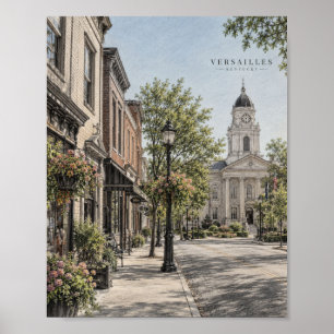 Natuurlijke Varensilhouet Muur Kunst Poster