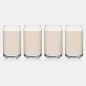 Natuurlijke vaste Linnkleur Blikvorm Glas (Achterkant)