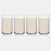 Natuurlijke vaste Linnkleur Blikvorm Glas (Voorkant)