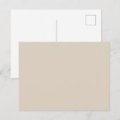 Natuurlijke vaste Linnkleur Briefkaart (Voorkant / Achterkant)