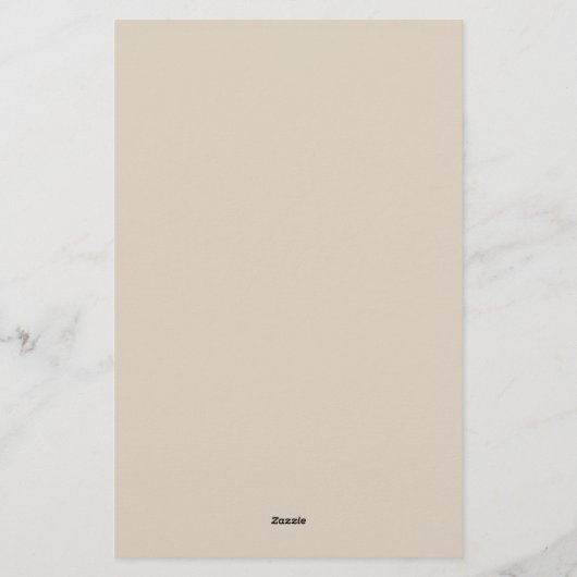 Natuurlijke vaste Linnkleur Briefpapier (Achterkant)