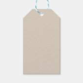 Natuurlijke vaste Linnkleur Cadeaulabel (Voorkant)