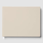 Natuurlijke vaste Linnkleur Gastenboek (Voorkant)