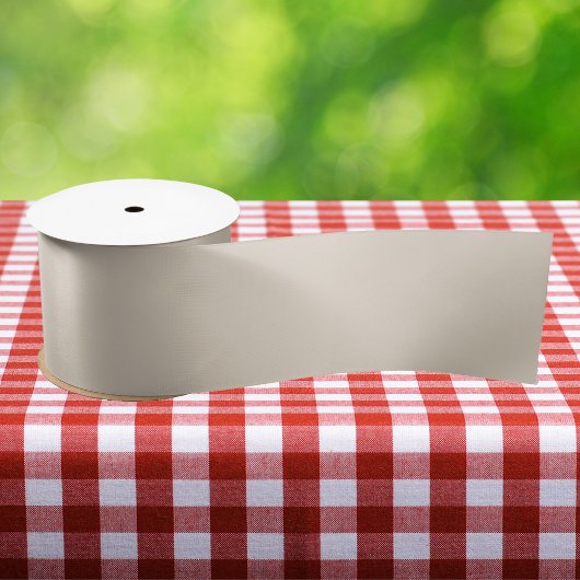 Natuurlijke vaste Linnkleur Grosgrain Lint