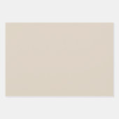 Natuurlijke vaste Linnkleur Inpakpapier Vel (Voorkant)