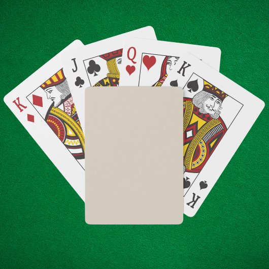 Natuurlijke vaste Linnkleur Pokerkaarten