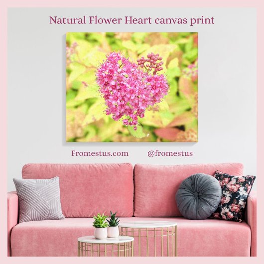 Natuurlijke ventilatorhartslag - doorboord met een canvas afdruk