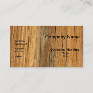 Natuurlijke Visitekaartjes van hout