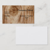 Natuurlijke Visitekaartjes van hout (Voorkant / Achterkant)