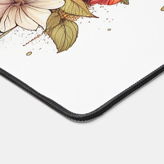 Natuurlijke vlinder bloemenbloesem haven Waterverf Bureaumat (Hoek)