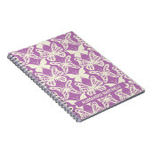 Natuurlijke vlinders op Paars Notitieboek (Rechterzijde)