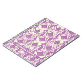 Natuurlijke vlinders op Paars Notitieboek (Linkerzijde)