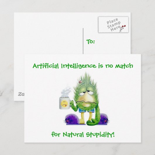 Natuurlijke vochtigheid briefkaart (Voorkant / Achterkant)