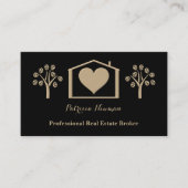 Natuurlijke voel Visitekaartje van de makelaar van (Voorkant)