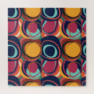 Natuurlijke vorm Naadloos: Abstracte cirkelschoonh Legpuzzel