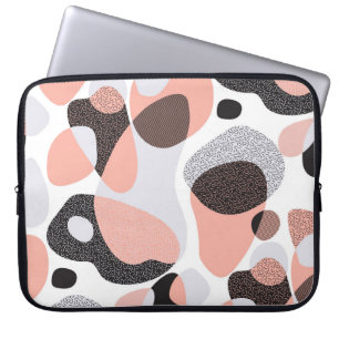 Natuurlijke vormen: Geometrische naadloze textuur. Laptop Sleeve