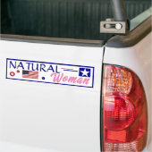 Natuurlijke vrouw bumpersticker (Op Truck)