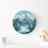 natuurlijke wandklok (Huis)