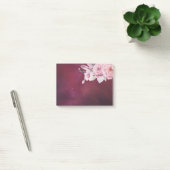 Natuurlijke Waterverf Boho Floral Burgundy Red Sta Post-it® Notes (Kantoor)