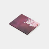 Natuurlijke Waterverf Boho Floral Burgundy Red Sta Post-it® Notes (Schuin)