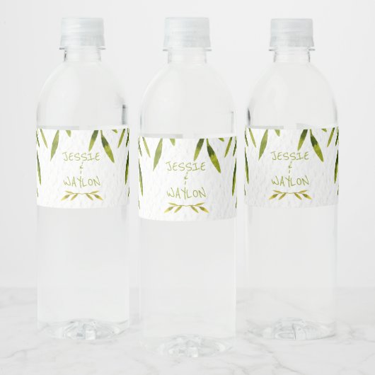 Natuurlijke, Waterverf Waterfles Etiket (Flessen)