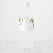 Natuurlijke, Waterverf Waterfles Etiket (Achterkant)