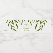 Natuurlijke, Waterverf Waterfles Etiket (Enkel label)