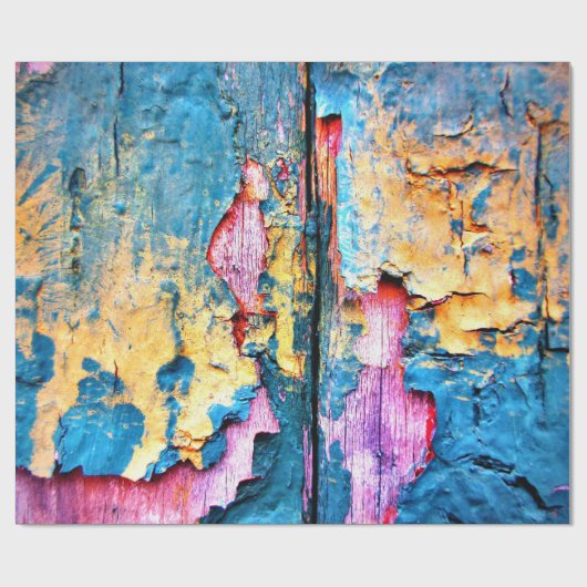 Natuurlijke Weathergevolgen Oude Boards 3D textuur Cadeaupapier (Vlak)