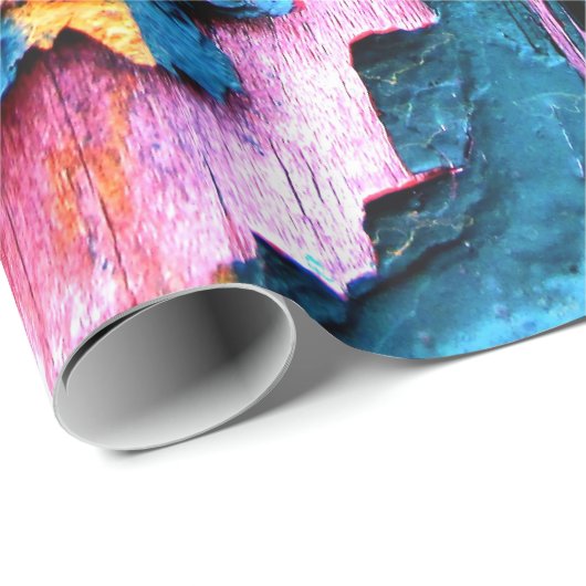 Natuurlijke Weathergevolgen Oude Boards 3D textuur Cadeaupapier (Rol Hoek)