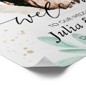 Natuurlijke Welkom Trouwposter Poster (Hoek)