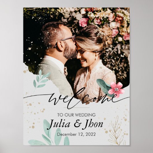 Natuurlijke Welkomst Huwelijks Poster (Voorkant)