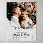 Natuurlijke Welkomst Huwelijksaffiche Poster (Voorkant)