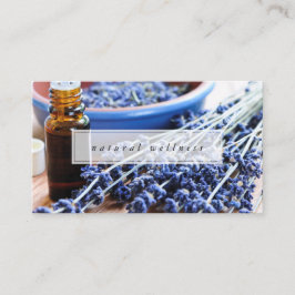 Natuurlijke Wellness Lavender Essential Oils Visitekaartje