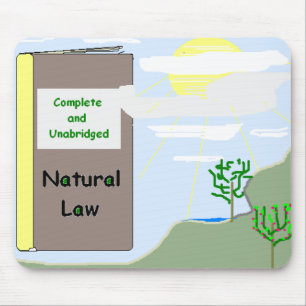 Natuurlijke wet Mousepad Muismat