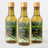 Natuurlijke wijndruiven Mini Wijn Etiket (Flessen)