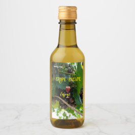Natuurlijke wijndruiven Mini Wijn Etiket