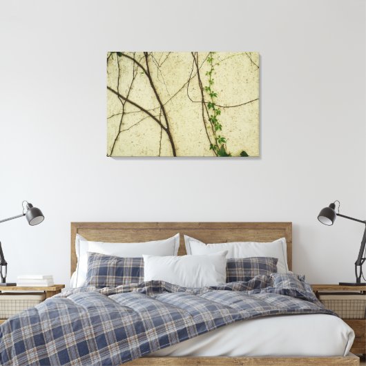 Natuurlijke wijnstokken canvas afdruk (Insitu (Slaapkamer))
