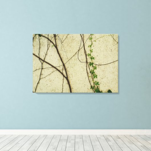 Natuurlijke wijnstokken canvas afdruk (Insitu (Houten vloer))