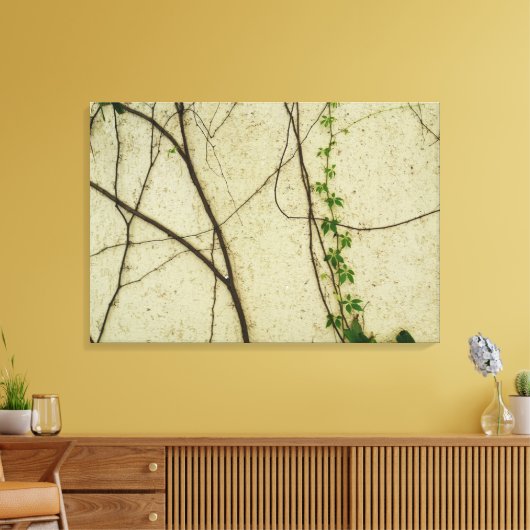Natuurlijke wijnstokken canvas afdruk (Insitu (Woonkamer))