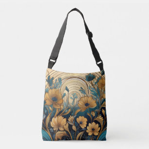 Natuurlijke Wilde Bloemschikking Gepersonaliseerd Crossbody Tas