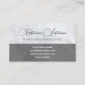 Natuurlijke witte marmeren oppervlakte kalligrafie visitekaartje (Achterkant)