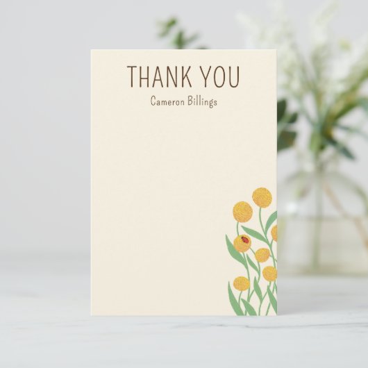 Natuurlijke Wonder Dank u Nota briefpapier Bedankkaart (Staand voorkant)