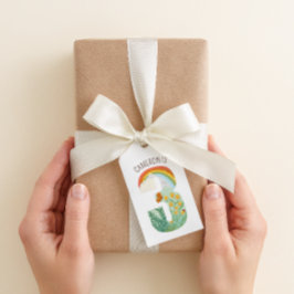 Natuurlijke Wonder Derde Verjaardag Dank u Cadeaulabel