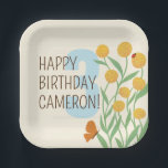 Natuurlijke Wonder Verjaardagsfeest Papieren Bordje<br><div class="desc">Dit aangepaste verjaardagsfeestje bord beschikt over gemakkelijk te bewerken tekst voor zowel een verjaardagsbericht en -naam als een nummer voor de leeftijd die wordt gevierd. natuur geïnspireerd en genderneutraal thema van het grote buitenleven om alle aspecten van uw verjaardagsfeestviering. Gebruik deze sticker om enveloppen, feestgunsten en meer te versieren en...</div>