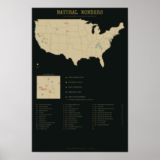 Natuurlijke Wonderen - Amerika's Mysterieuze Lands Poster