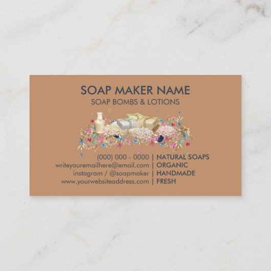 Natuurlijke zaden visitekaartje (Achterkant)