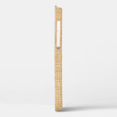 Natuurlijke zakdoek, getextureerde achtergrond. Case-Mate iPhone case (Achterkant / Links)