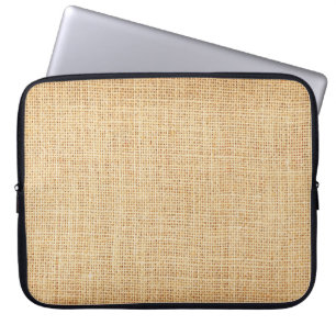 Natuurlijke zakdoek, getextureerde achtergrond. laptop sleeve