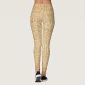 Natuurlijke zakdoek, getextureerde achtergrond. leggings (Achterkant)